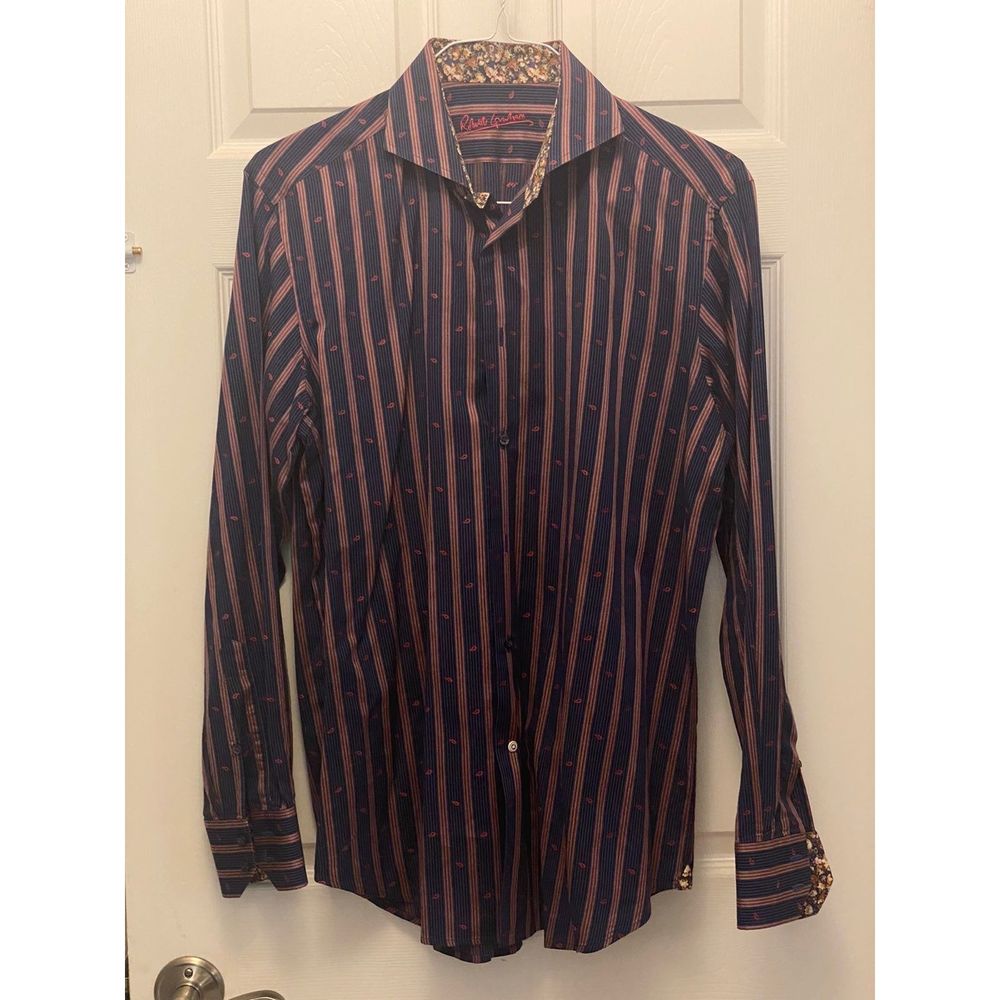 Robert Graham Dark Blue Crimson Shirt